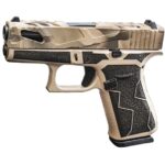 Glock G43X MOS Subcompact 9mm 3.41" 10rds, Tan/Black