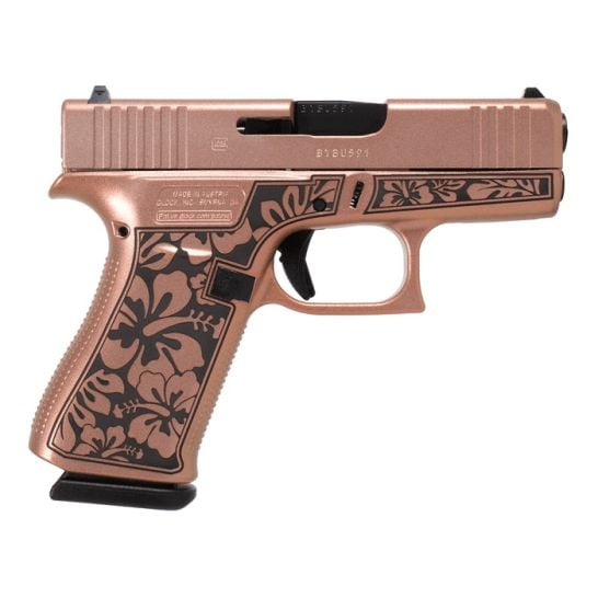 Glock G43 Gen3 Subcompact 9mm 3.41" 6rds, Hibiscus Chimera