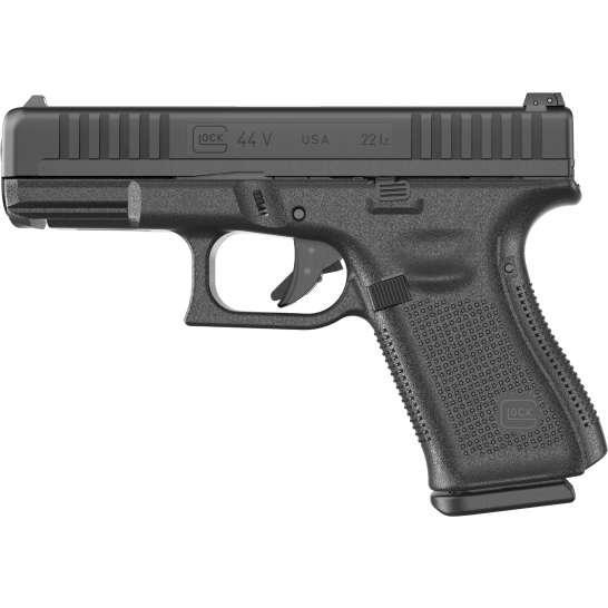 Glock 44 V 4.02" .22LR (2)10rd Pistol w/ Adj Sights, Black - UV4450101