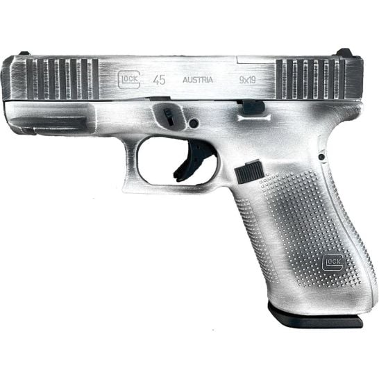 Glock 45 Gen5 MOS 9mm 4.02" 17rds, Distressed Stormtrooper White