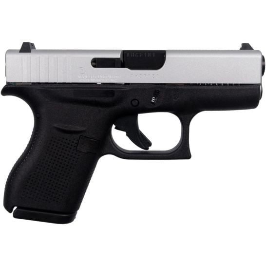Glock 42 380 Auto 3.26" 6rd Shimmering Aluminum - ACG-57049