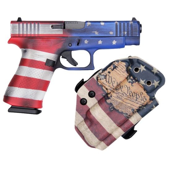 Glock 48 Constitution Carry 9mm 4.17" 10rd, USA Flag - PA4850204-CC