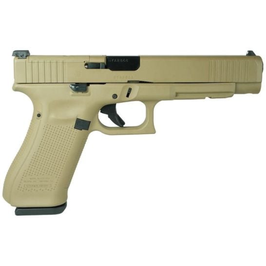 Glock G34 Gen5 MOS Custom FDE Competition 9mm 5.31" 17rds, Flat Dark Earth