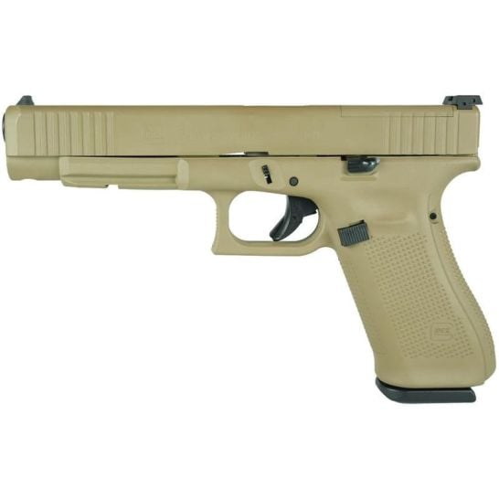 Glock G34 Gen5 MOS Custom FDE Competition 9mm 5.31" 17rds, Flat Dark Earth