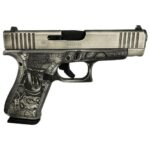 Glock G48 Custom Battle Worn/Bushido Compact 9mm 4.17" 10rds, Gray