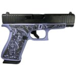 Glock 48 G48 Custom Crushed Orchid Elephant Engraved Compact 9mm 4.17" 10rds, Crushed Orchid