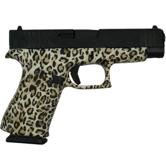 Glock G48 Custom Leopard Print Compact 9mm 4.17" 10rds, Leopard Print