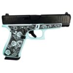Glock G48 Gen5 Custom Robin's Egg Blue Paisley Compact 9mm 4.17" 10rds, Robin's Egg Blue