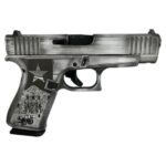 Glock G48 Custom Texas Silver Compact 9mm 4.17" 10rds, Texas Silver