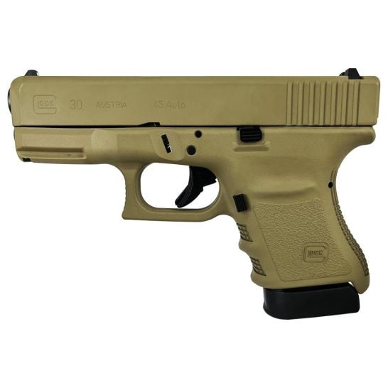 Glock 30 G30SF Gen3 Custom FDE Subcompact .45 ACP 3.78" 10rds, Flat Dark Earth