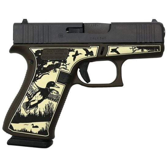 Glock G43X Custom Mallard Brown Subcompact 9mm 3.41" 10rds, Mallard Brown