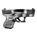 Glock G26 Gen5 Custom Distressed White Subcompact 9mm 3.43 10rds, Distressed White