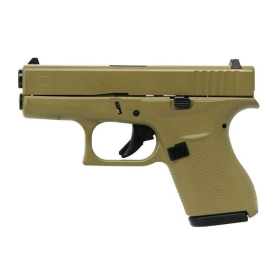 Glock G42 Custom FDE Subcompact .380 ACP 3.25" 6rds, Flat Dark Earth