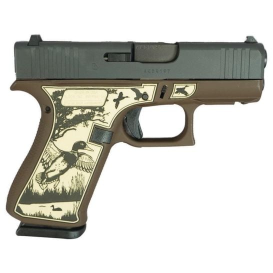 Glock G43X Custom Mallard Brown Subcompact 9mm 3.41" 10rds, Mallard Brown