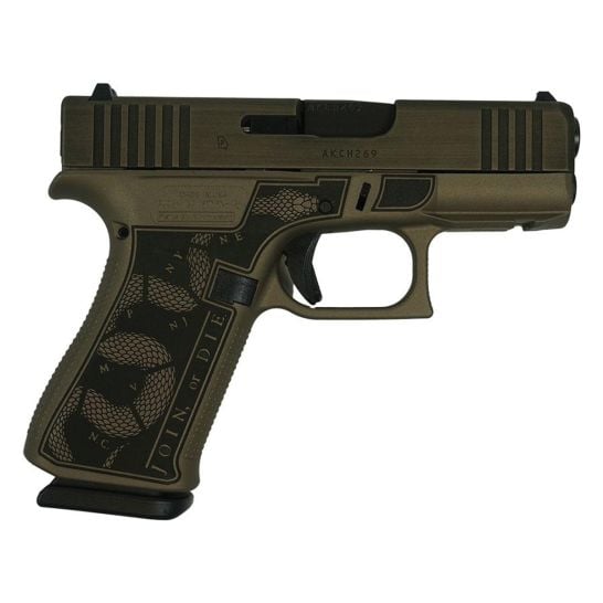 Glock G43X Revolution Subcompact 9mm 3.41" 10rds, Distressed Colonial Brown