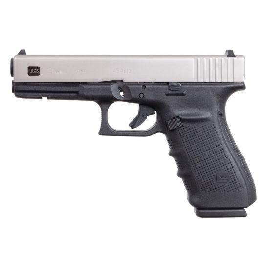 Glock 21 Gen4 SSPVD 10 Round .45 ACP Pistol, Stainless/Black - DAV-12415