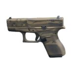 Glock 42 .380 ACP Pistol, Battleworn Bronze Distressed Flag