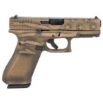 Glock G45 Gen5 MOS 9mm Pistol 4.09" 17rd, Burnt Bronze Flag