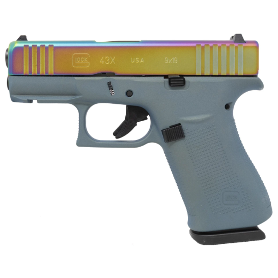 Glock 43X 3.41" 9mm 10rd Pistol, Northern Lights - ACG-79325