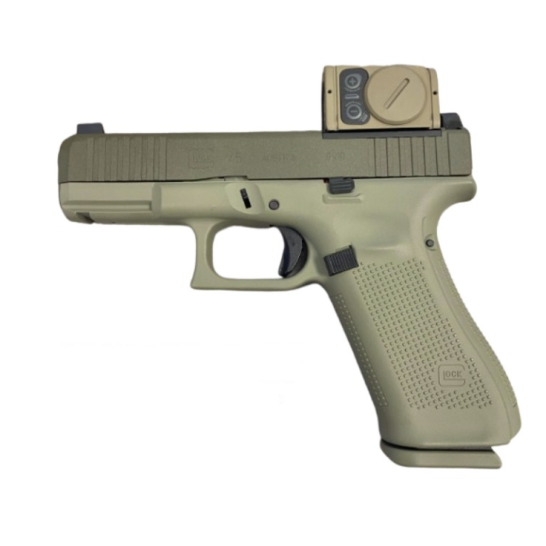 Glock 45 MOS 9mm 17rd Pistol w/Aimpoint ACRO, "Debo" Green